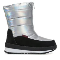 Buty dla dziewczynek - Śniegowce CMP Kids Rae Snow Boots Wp 39Q4964 Srebrny - miniaturka - grafika 1