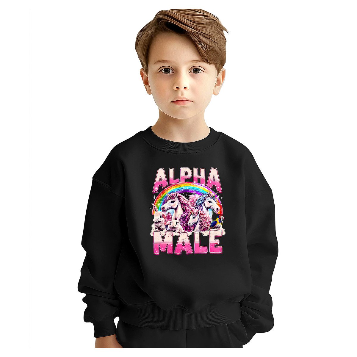 BLUZA DZIECIĘCA SAMIEC ALFA JEDNOROŻEC 146-152 DLA CHŁOPCA DZIEWCZYNKI