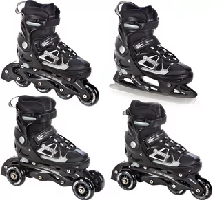 Rolki Łyżwy 4w1 Raven Spirit Black/White 37-40 - Rolki - miniaturka - grafika 1