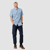 Spodenki męskie - Jack Wolfskin Jack Wolfskin Męskie spodnie Jezioro Dawson, nocny niebieski, 98 1505911 - miniaturka - grafika 1