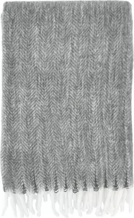 Narzuta Brushed 150 x 200 cm szara - Narzuty - miniaturka - grafika 1