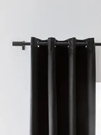 Zasłony - Zasłona Welurowa Na Przelotkach 140X270 Czarna Zaciemniająca - miniaturka - grafika 1