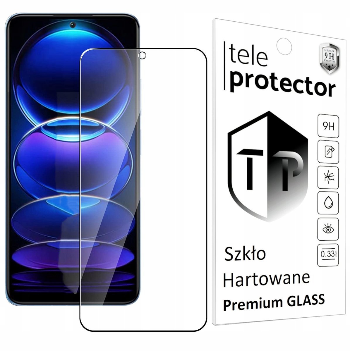 SZKŁO HARTOWANE z OTWOREM do Xiaomi Redmi Note 12 4G