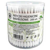 Waciki, płatki i patyczki kosmetyczne - Apteczka ABC, patyczki higieniczne bambusowe, 200 sztuk - miniaturka - grafika 1