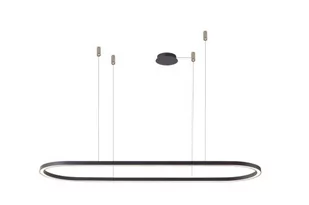 Ledowa lampa wisząca Elena AZ5055 50W loft czarna biała - Lampy sufitowe - miniaturka - grafika 1