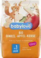 Przekąski dla dzieci - Babylove, Bio, Ciasteczka orkiszowe, Jabłko, 125 g - miniaturka - grafika 1