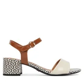 Sandały damskie - Sandały Tamaris 1-28249-42 Kremowy - miniaturka - grafika 1