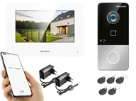 Wideodomofony - Wideodomofon Hikvision DS-KV6113-WPE1 1xmonitor DS-KH6320-WTE1-W - miniaturka - grafika 1