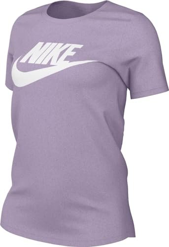 Nike Top damska koszulka sportowa Club z krótkim rękawem ICN Ftra, fioletowa mist/biała, DX7906-545, M