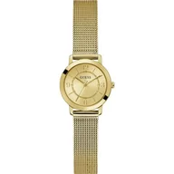 Zegarki damskie - Złoty zegarek damski Guess Melody z bransoletką GW0666L2 - miniaturka - grafika 1