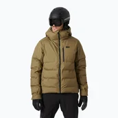 Kurtki i kamizelki sportowe męskie - Kurtka narciarska męska Helly Hansen Kvitfjell Race Puffy sepia - miniaturka - grafika 1