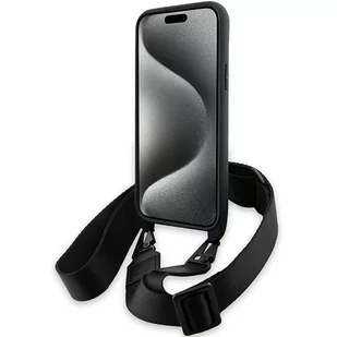 BMW BMHCP15S23PSCCK iPhone 15 / 14 / 13 czarny/black hardcase M Edition Carbon Stripe & Strap - Etui i futerały do telefonów - miniaturka - grafika 4
