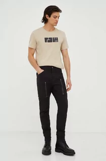 Spodnie męskie - G-Star Raw spodnie męskie kolor czarny proste - grafika 1