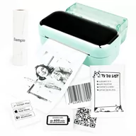 Drukarki kart i etykiet - Mini drukarka etykiet Phomemo M03 zielona Bluetooth szer. do 80 mm 203 DPI PROMOCJA! - miniaturka - grafika 1