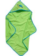 Okrycia kąpielowe dla dzieci - Playshoes Ręcznik w kolorze zielonym z kapturem - miniaturka - grafika 1