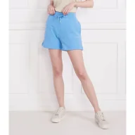 Spodenki damskie - Tommy Hilfiger Szorty 1985 MINI CORP LOGO TERRY SHORTS | Regular Fit - miniaturka - grafika 1