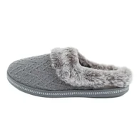 Kapcie damskie - Kapcie Skechers 167225/GRY szare - miniaturka - grafika 1