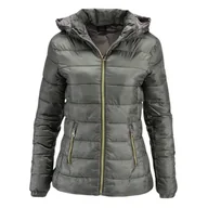 Kurtki damskie - Kurtka damska Champion Hooded pikowana khaki-S - miniaturka - grafika 1