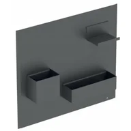 Szafki łazienkowe - GEBERIT GEBERIT 500.649.JK.2 Tablica magnetyczna Acanto ze schowkami B44.9xH38.8 lava mat - miniaturka - grafika 1
