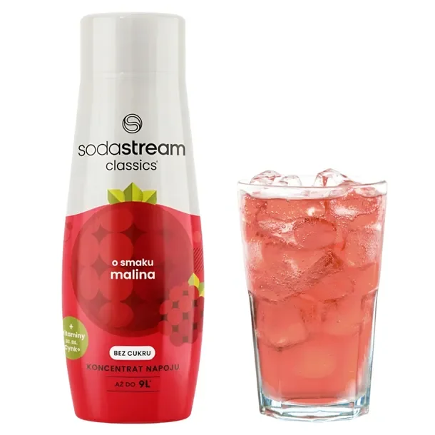 Koncentrat Do Saturatora Wody Gazowanej Syrop Sodastream Malina 440ml Zero