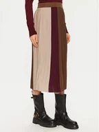 Spódnice - Weekend Max Mara Spódnica plisowana Virgin 2425306022 Beżowy Regular Fit - miniaturka - grafika 1