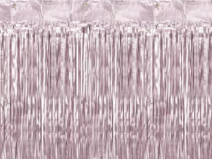 Party Deco Kurtyna - zasłona na drzwi metaliczna wrzosowa - 2,5 m x 90 cm - Sylwester - miniaturka - grafika 1
