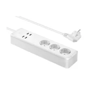 Listwy zasilające - INTELIGENTNA LISTWA ZASILAJĄCA MOYE VOLTAIC 3 WTYCZKI EU+4 WTYCZKI USB 3680W 16A - miniaturka - grafika 1