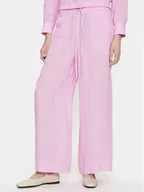 Spodnie damskie - Marella Spodnie materiałowe Apogeo 2413131084 Różowy Regular Fit - miniaturka - grafika 1