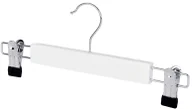 Wieszaki do szafy - Biały wieszak z klipsem na spódnice Z1-K67 - miniaturka - grafika 1
