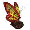 Lampy stojące - Clayre & Eef Oświetlenie dekoracyjne 6011, motyl, styl Tiffany - miniaturka - grafika 1