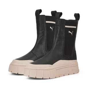 Buty damskie Puma Mayze Stack Chelsea Casual czarne 38674203 - Botki damskie - miniaturka - grafika 1