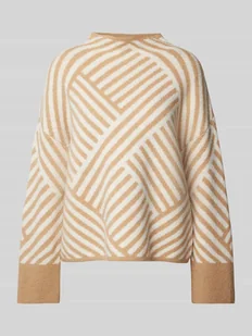 Sweter z dzianiny ze stójką z dodatkiem moheru model ‘Tonica’ - Swetry damskie - miniaturka - grafika 1