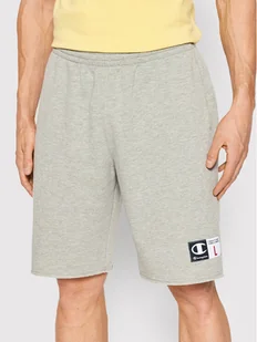 CHAMPION Szorty sportowe 217130 Szary Athletic Fit - Spodnie sportowe męskie - miniaturka - grafika 1