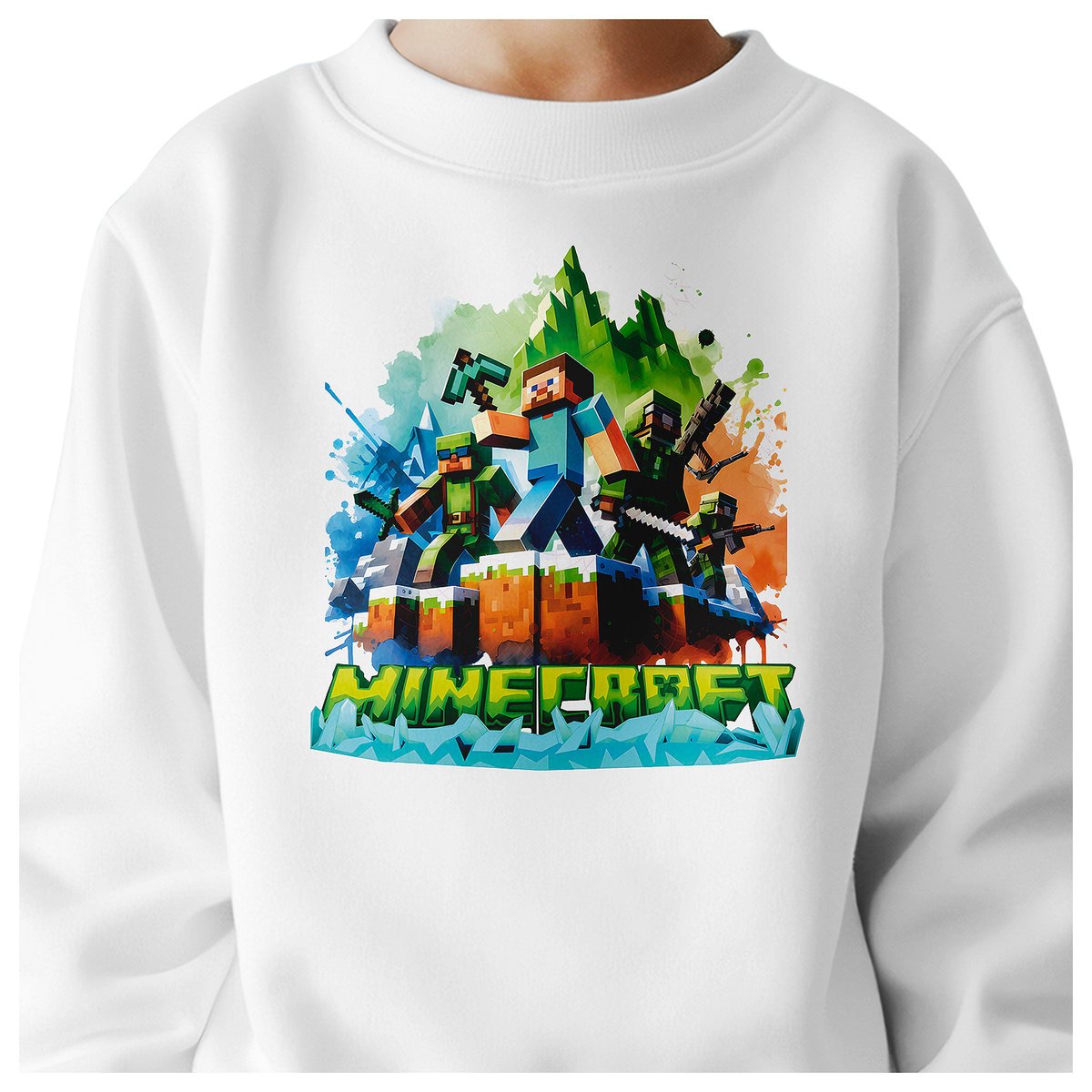 BLUZA DZIECIĘCA MINECRAFT LEGENDS 104 DLA DZIEWCZYNKI CHŁOPCA