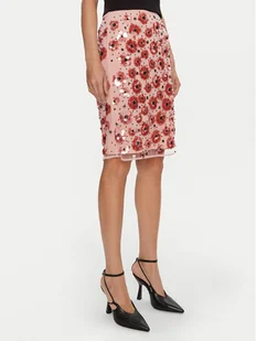 ROTATE Spódnica ołówkowa Dula 1132471922 Różowy Slim Fit - Spódnice - miniaturka - grafika 1