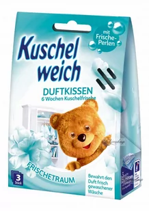 Kuschelweich - Frischetraum - Saszetki zapachowe/Odświeżacz do szaf, szuflad - Sen o świeżości - 3 sztuki - Środki do podłóg i mebli - miniaturka - grafika 1