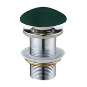 Korki do umywalek - Mexen korek klik-klak okrągły, zielony ciemny ceramiczny mat - miniaturka - grafika 1