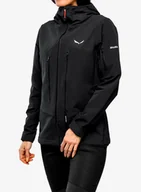Kurtki narciarskie - Kurtka softshell damska Salewa Ortles DST Jacket - black out - miniaturka - grafika 1