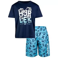 Kąpielówki dla chłopców - Hurley Chłopięce Hrlb Shark Paradise Set Board-Shorts, niebieski (Blue Gaze), 18 miesi?cy - miniaturka - grafika 1