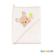 Okrycia kąpielowe dla dzieci - Okrycie Family Sarna Ecru 80x80 Ewa Klucze - Okrycie Family Sarna Ecru 80x80 - miniaturka - grafika 1