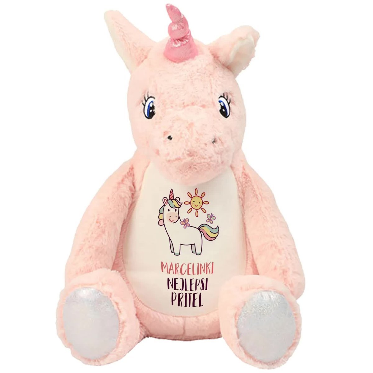 MASKOTKA PRZYTULANKA MIŚ JEDNOROŻEC NA PREZENT NEJLEPŠÍ PŘÍTEL JMÉNO WZORY