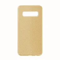 Etui i futerały do telefonów - Silikonowe etui na telefon Samsung Galaxy S10 Gold Glittery cnt1306 - miniaturka - grafika 1