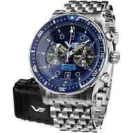 Zegarki męskie - Zegarek Męski Vostok Europe 6S21-511A772B srebrny - miniaturka - grafika 1