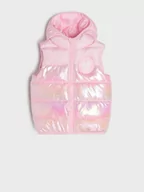 Kurtki i płaszcze dla dziewczynek - Sinsay - Kamizelka pikowana Myszka Minnie - różowy - miniaturka - grafika 1