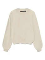 Swetry damskie - Vero Moda Sweter w kolorze beżowym - miniaturka - grafika 1