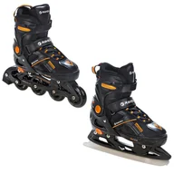 Rolki - Rolki Łyżwy 2w1 Raven Pulse Black/Orange 40-43 - miniaturka - grafika 1