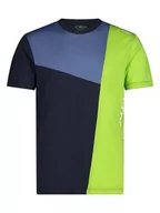Koszulki sportowe męskie - CMP Koszulka funkcyjna w kolorze granatowo-niebiesko-zielonym - miniaturka - grafika 1