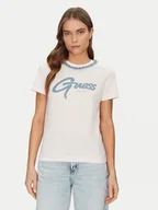 Koszulki i topy damskie - Guess T-Shirt W5GI03I3Z14 Różowy Regular Fit - miniaturka - grafika 1