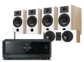 Kino domowe - Yamaha RX-A4A (czarny) + Diva 3 + 3 + 7 (dąb) - miniaturka - grafika 1