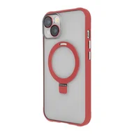 Etui i futerały do telefonów - Etui TECTO SHIELD Ring Secure Mag do Apple iPhone 13 Przezroczysto-czerwony - miniaturka - grafika 1